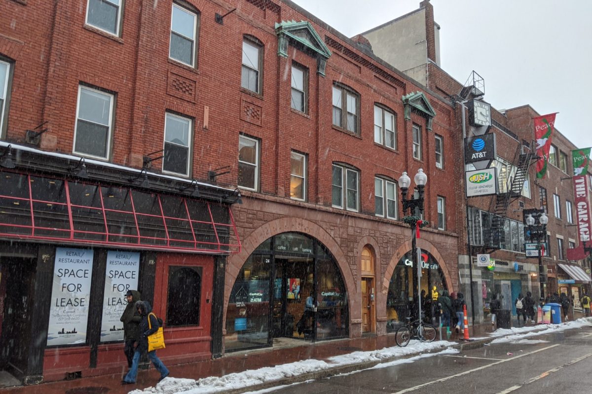 Infilled Storefront Covering Arch